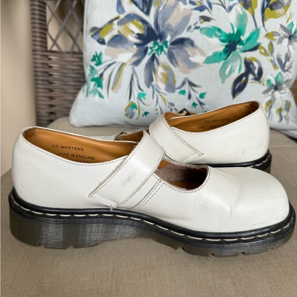 Dr. Martens White Mary Janes